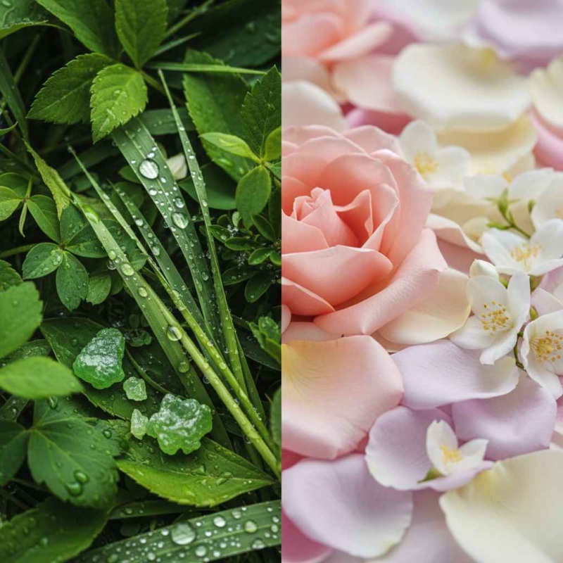 Phân biệt nốt hương xanh (Green notes) và nốt hương hoa (Floral notes) trong nước hoa chuyên nghiệp Jsouer.